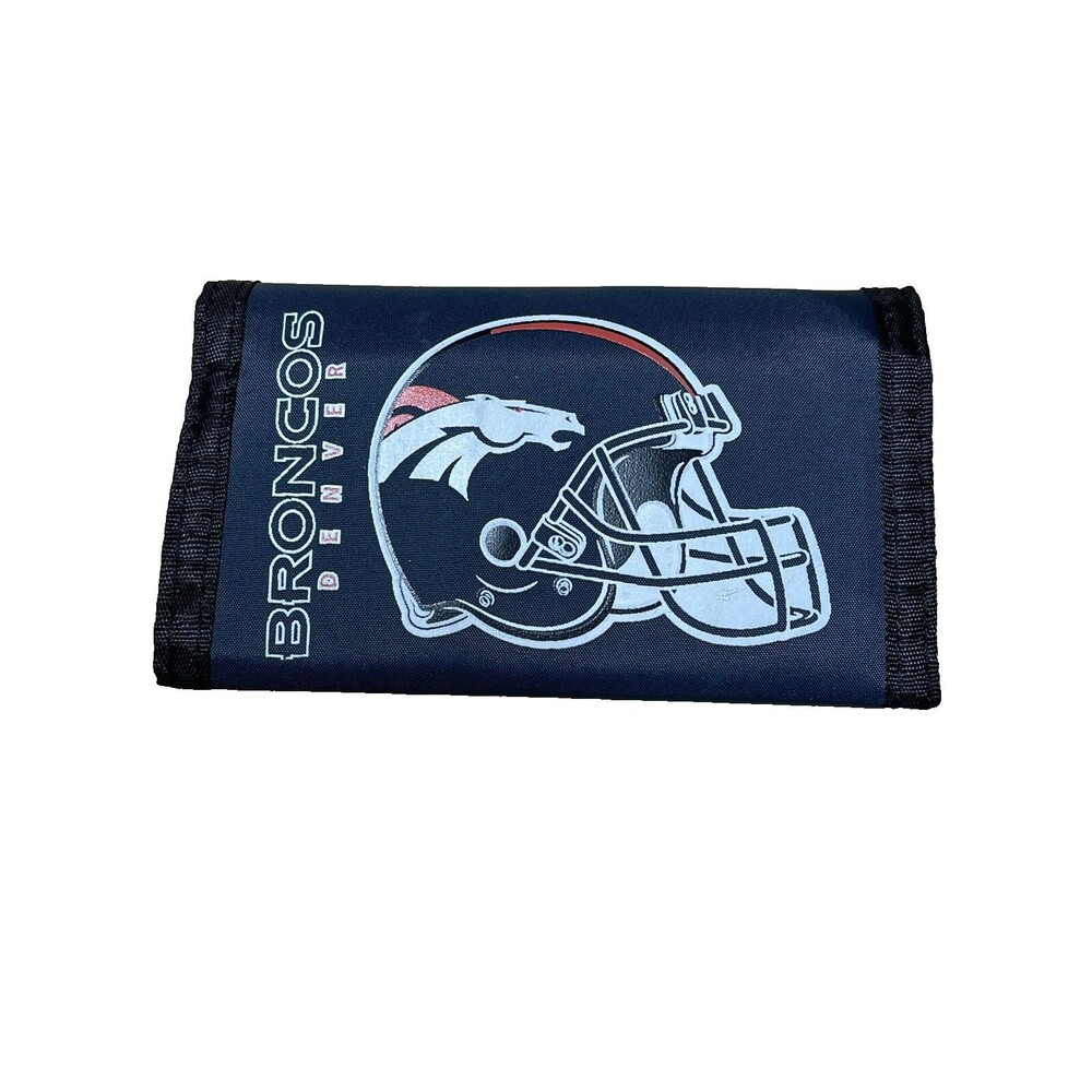 Officially Licensed NFL Denver Broncos Nylon Trifold Wallet - Super Cool